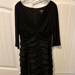 Adrianna Pappell black cocktail dress.   Size 12
